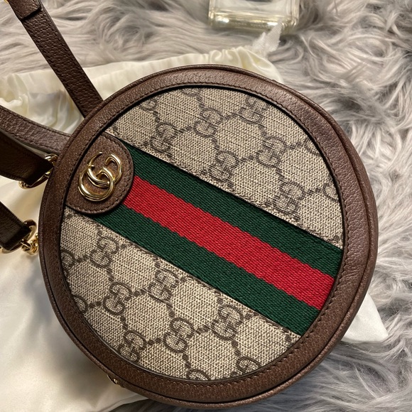 🌹SOLd on IG🌹Gucci Ophidia Mini round backpack - Picture 11 of 16